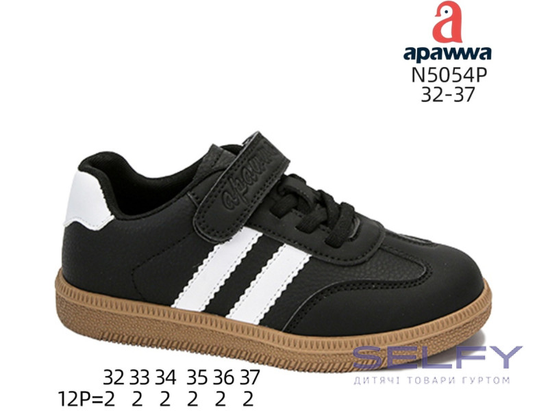 Кроссовки детские Apawwa N5054P black 32-37, Фото 1