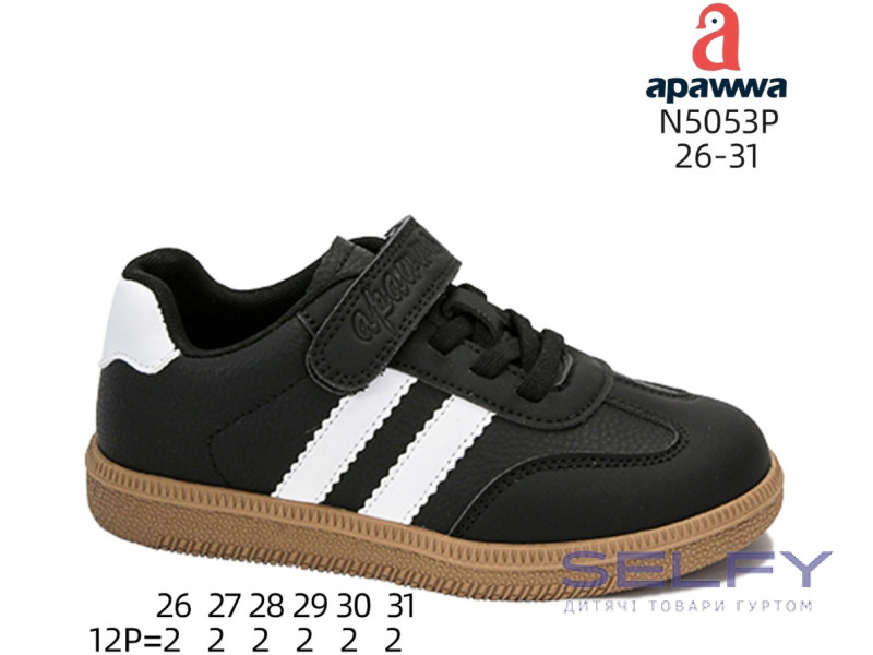 Кросівки дитячі Apawwa N5053P black 26-31, Фото 1