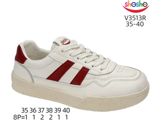 Кросівки ShoSho V3513R beige-red 35-40