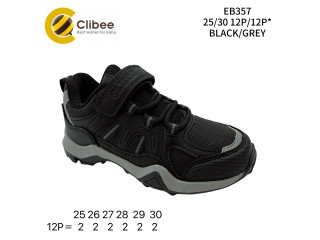 Кроссовки детские Clibee EB357 black-grey 25-30