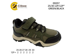 Кроссовки детские Clibee EB357 green-black 25-30