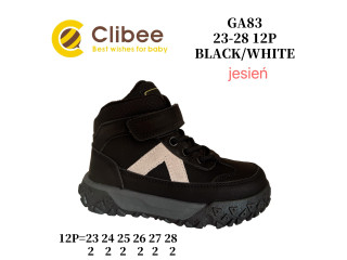 Черевики дитячі Clibee GA83 black-white 23-28
