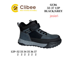 Черевики дитячі Clibee GC86 black-grey 32-37