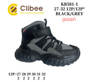 Черевики дитячі Clibee KB581 black-grey 27-32