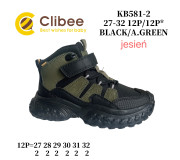 Черевики дитячі Clibee KB581 black-a.green 27-32