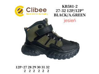 Черевики дитячі Clibee KB581 black-a.green 27-32