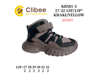 Черевики дитячі Clibee KB581 khaki-yellow 27-32