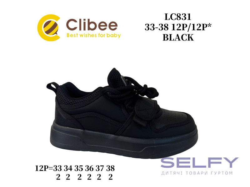 Кросівки дитячі Clibee LC831 black 33-38, Фото 1
