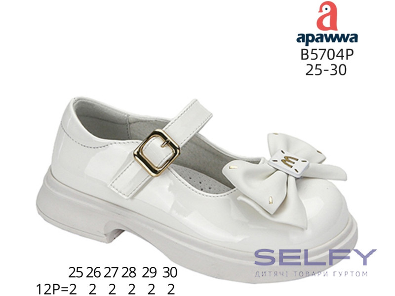 Туфлі дитячі Apawwa B5704P white 25-30, Фото 1