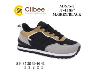 Кросівки Clibee AD675 m.grey-black 37-41