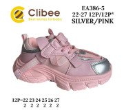 Кросівки дитячі Clibee EA386 silver-pink 2 22-27