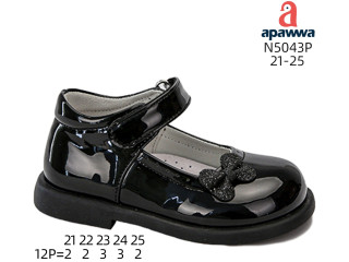 Туфли детские Apawwa N5043P black 21-25