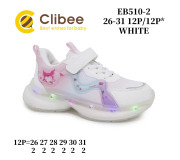 Кросівки дитячі Clibee EB510 white 26-31 LED