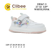 Кросівки дитячі Clibee EB567 white-pink 27-32