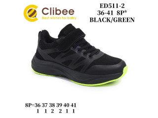 Кросівки Clibee ED511 black-green 36-41