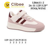 Кросівки дитячі Clibee LB6611-2 pink-wine 26-31