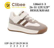 Кроссовки детские Clibee LB6611-3 beige-khaki 26-31