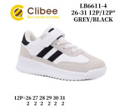 Кросівки дитячі Clibee LB6611-4 grey-black 26-31
