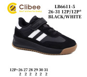Кросівки дитячі Clibee LB6611-5 black-white 26-31