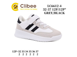 Кросівки дитячі Clibee LC6612-4 grey-black 32-37