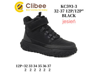 Черевики дитячі Clibee KC593 black 32-37