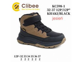 Черевики дитячі Clibee KC598 khaki-black 32-37