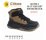 Черевики дитячі Clibee KC598 khaki-black 32-37