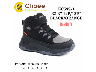 Черевики дитячі Clibee KC598 black-orange 32-37