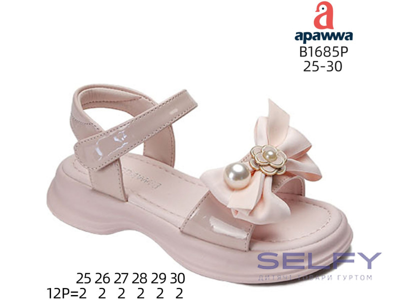 Босоніжки дитячі Apawwa B1685P pink 25-30 по-розмірно, Фото 1