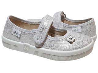 Ketty 26-32 серая, брошь цветок