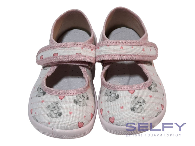 Ketty 18-25 біла, пудрова підошва, ведмедики, Фото 3