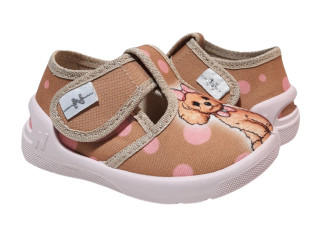 Jully 18-25 бежевая, пудровая подошва, dog