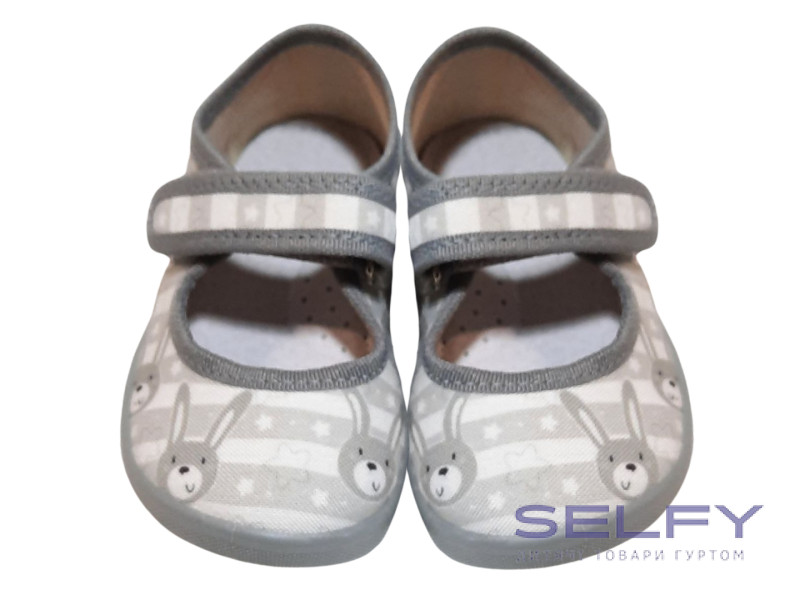 Denny 18-25 сірий, сіра підошва, зайчики, Фото 3