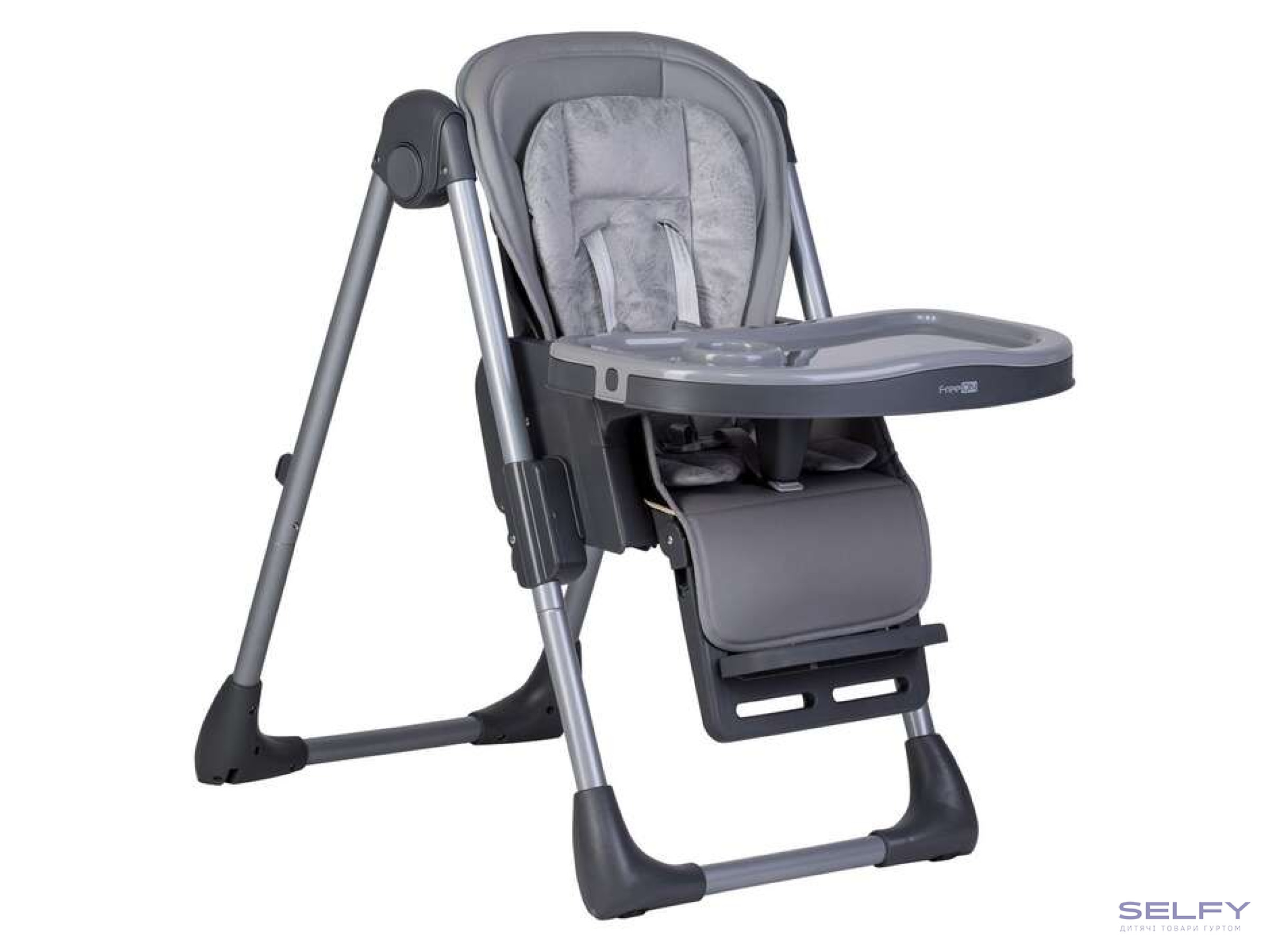 Стул для кормления ребенка FreeON Lan 2в1, grey, Фото 4