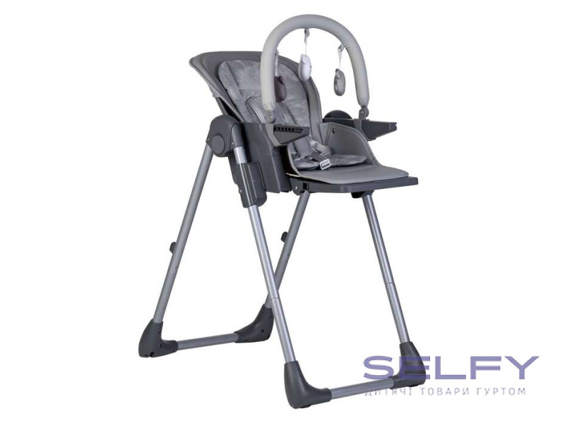 Стул для кормления ребенка FreeON Lan 2в1, grey, Фото 9