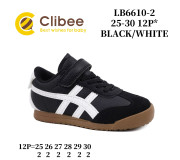 Кросівки дитячі Clibee LB6610-2 black-white 25-30