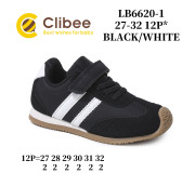 Кросівки дитячі Clibee LB6620 black-white 27-32