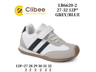 Кроссовки детские Clibee LB6620 grey-blue 27-32
