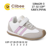 Кросівки дитячі Clibee LB6620 grey-pink 27-32