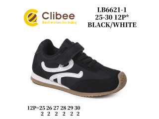 Кросівки дитячі Clibee LB6621 black-white 25-30