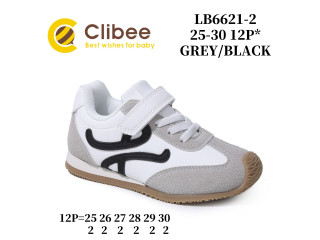 Кроссовки детские Clibee LB6621 grey-black 25-30