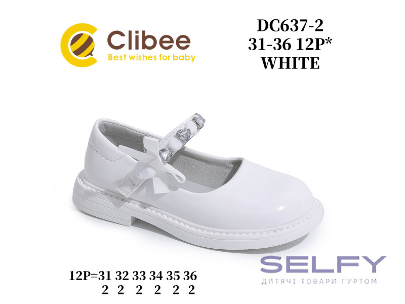 Туфлі Clibee DC637 white 31-36, Фото 1