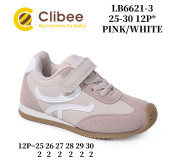 Кросівки дитячі Clibee LB6621 pink-white 25-30
