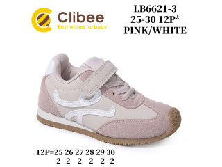 Кросівки дитячі Clibee LB6621 pink-white 25-30
