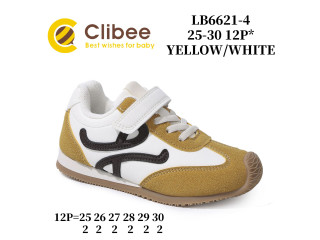 Кросівки дитячі Clibee LB6621 yellow-white 25-30