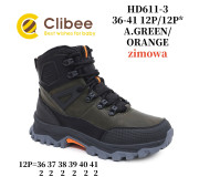 Черевики зимові Clibee HD611-3 a.green-orange 36-41