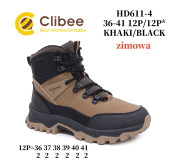 Черевики зимові Clibee HD611-4 khaki-black 36-41