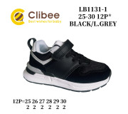 Кросівки дитячі Clibee LB1131 black-l.grey 25-30