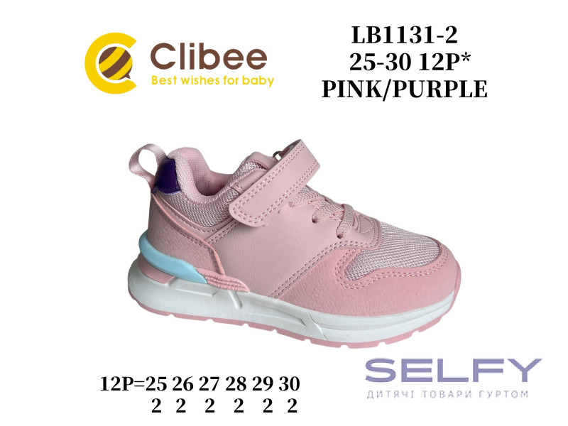 Кросівки дитячі Clibee LB1131 pink-purple 25-30, Фото 1