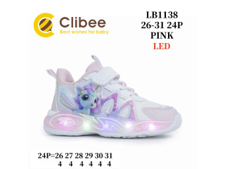 Кросівки дитячі Clibee LB1138 pink 26-31